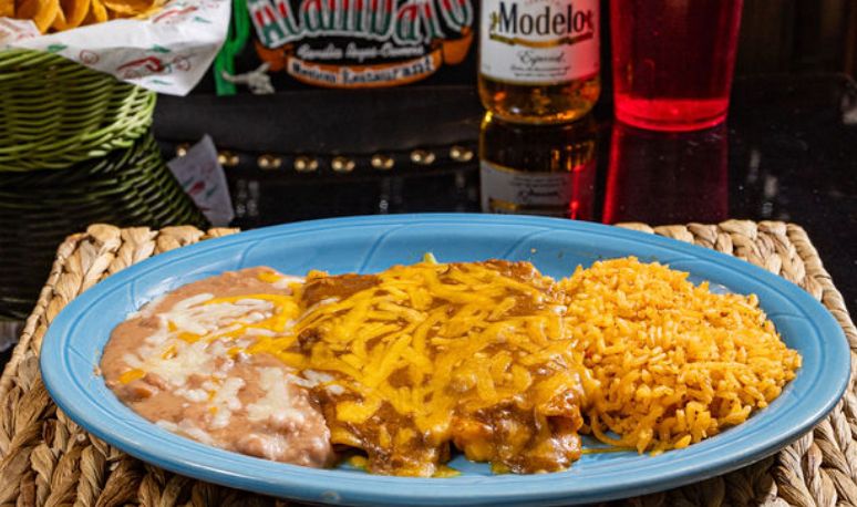 19. One Cheese Enchilada and One Beef Enchilada