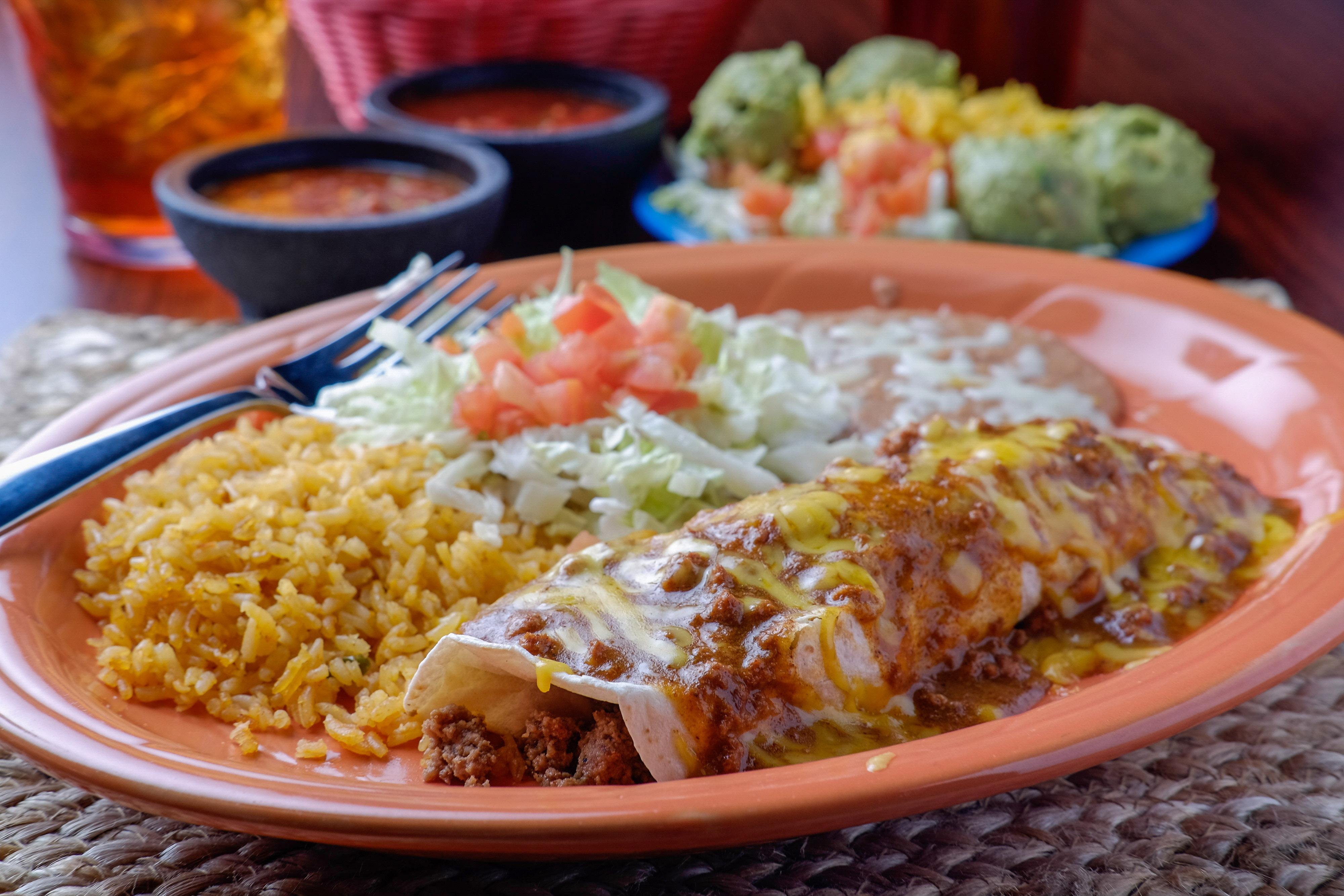 4. One Beef Burrito with Chili Meat