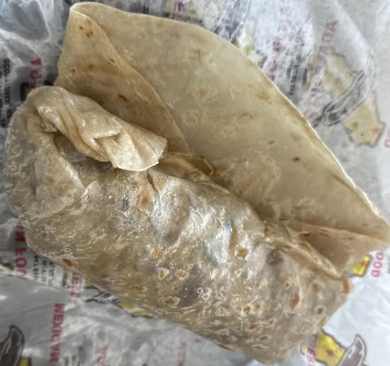 Bacon Breakfast Burrito with Steak