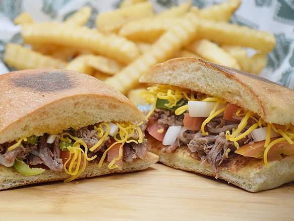 Beef Torta w Fries