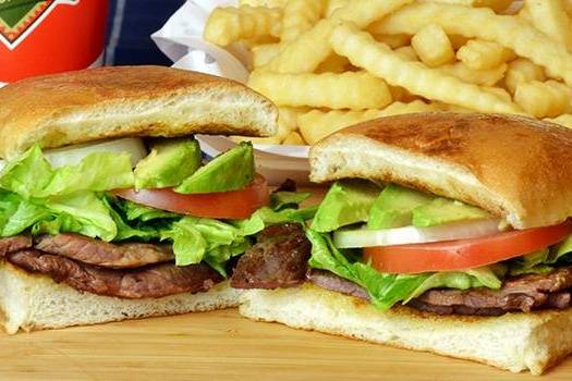 Carne Asada Torta w Fries