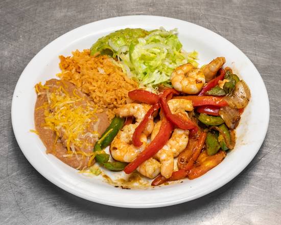 Shrimp Fajitas Combo Plate