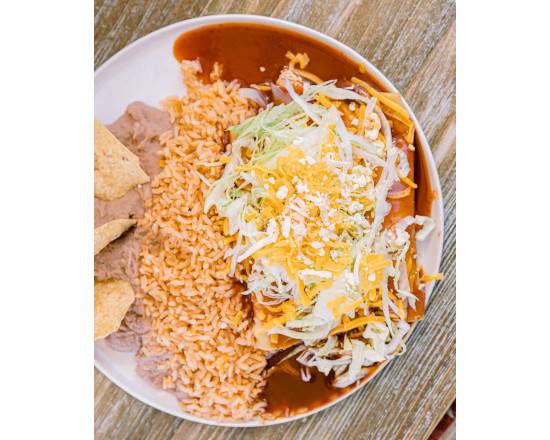 Two Cheese Enchiladas Combo Plate