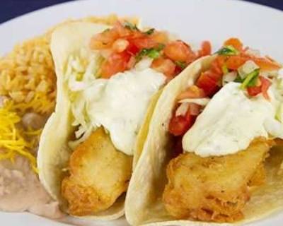 Two Fish Tacos Combo Plate