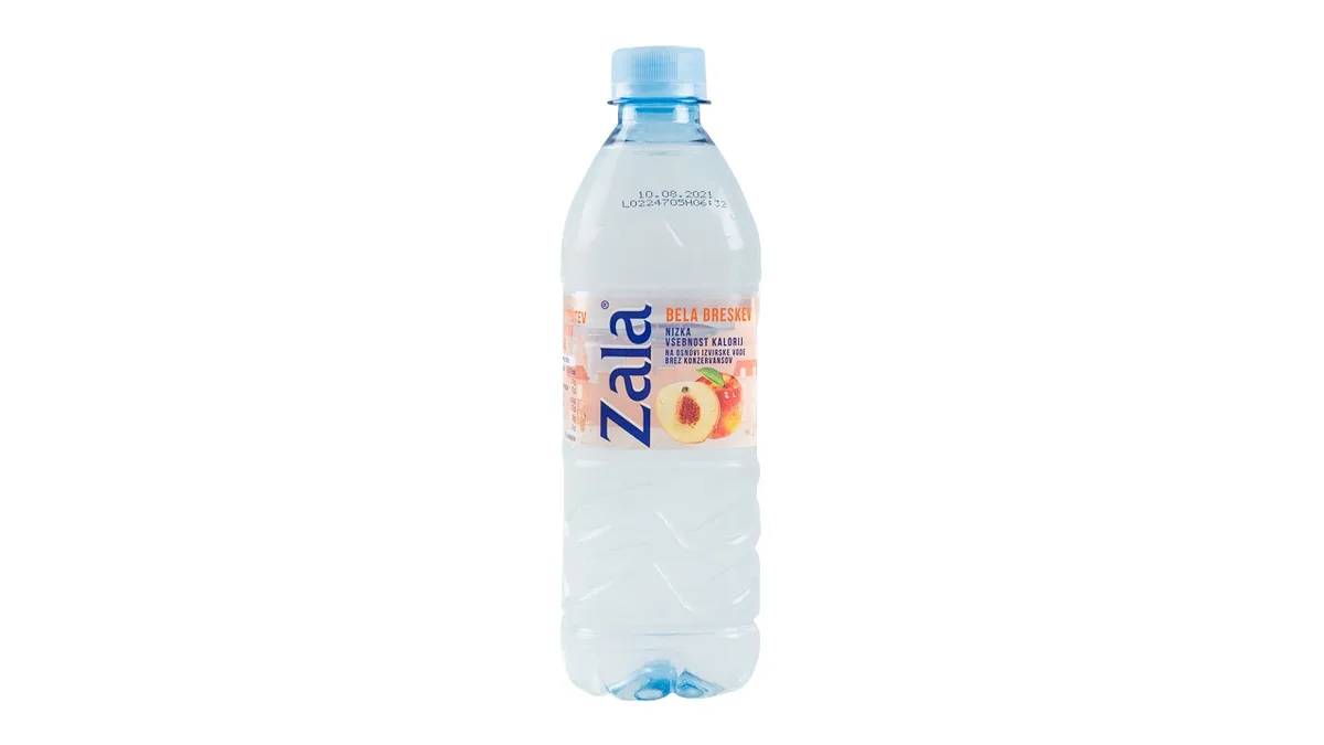 Zala voda z okusom bele breskve 0.5 l