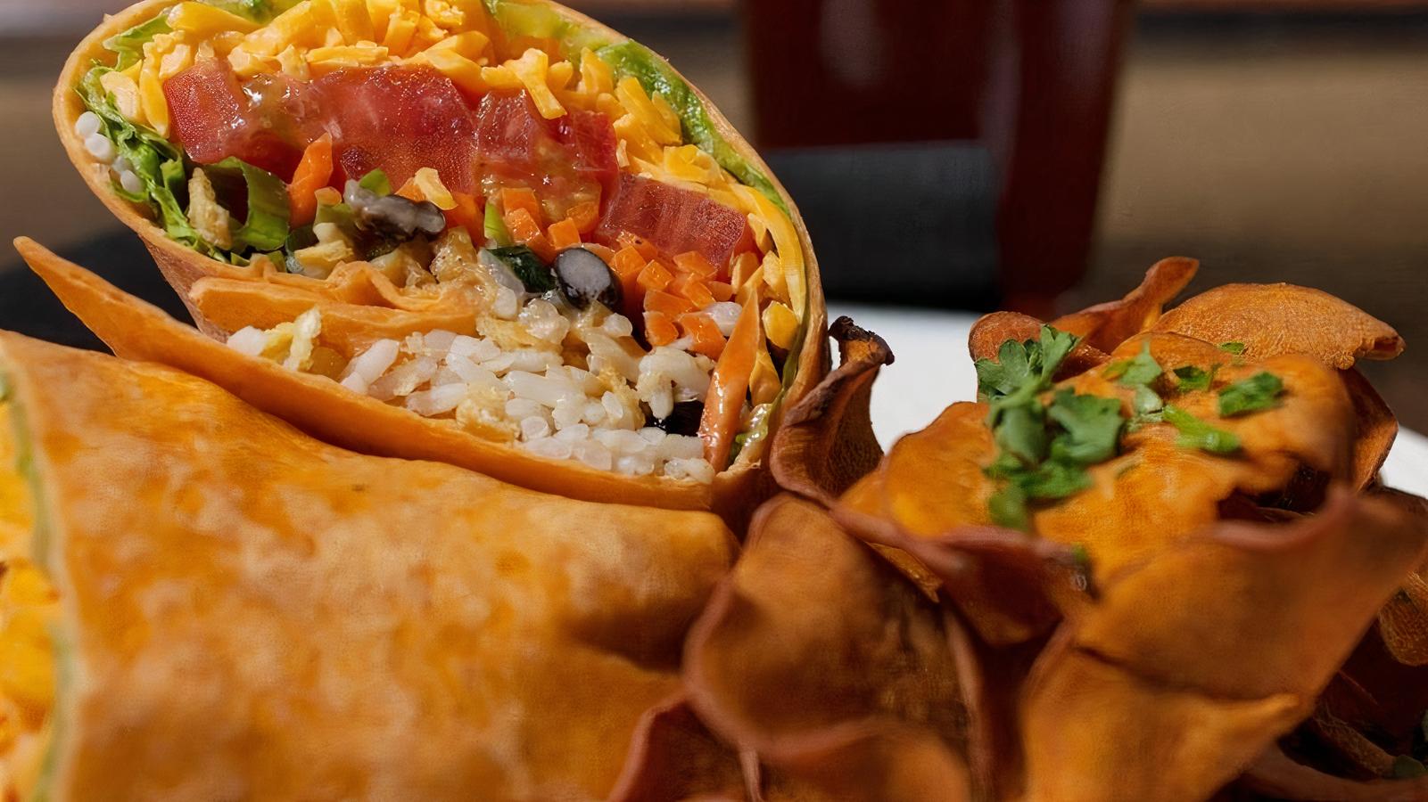 Black Bean and Thai Peanut Wrap