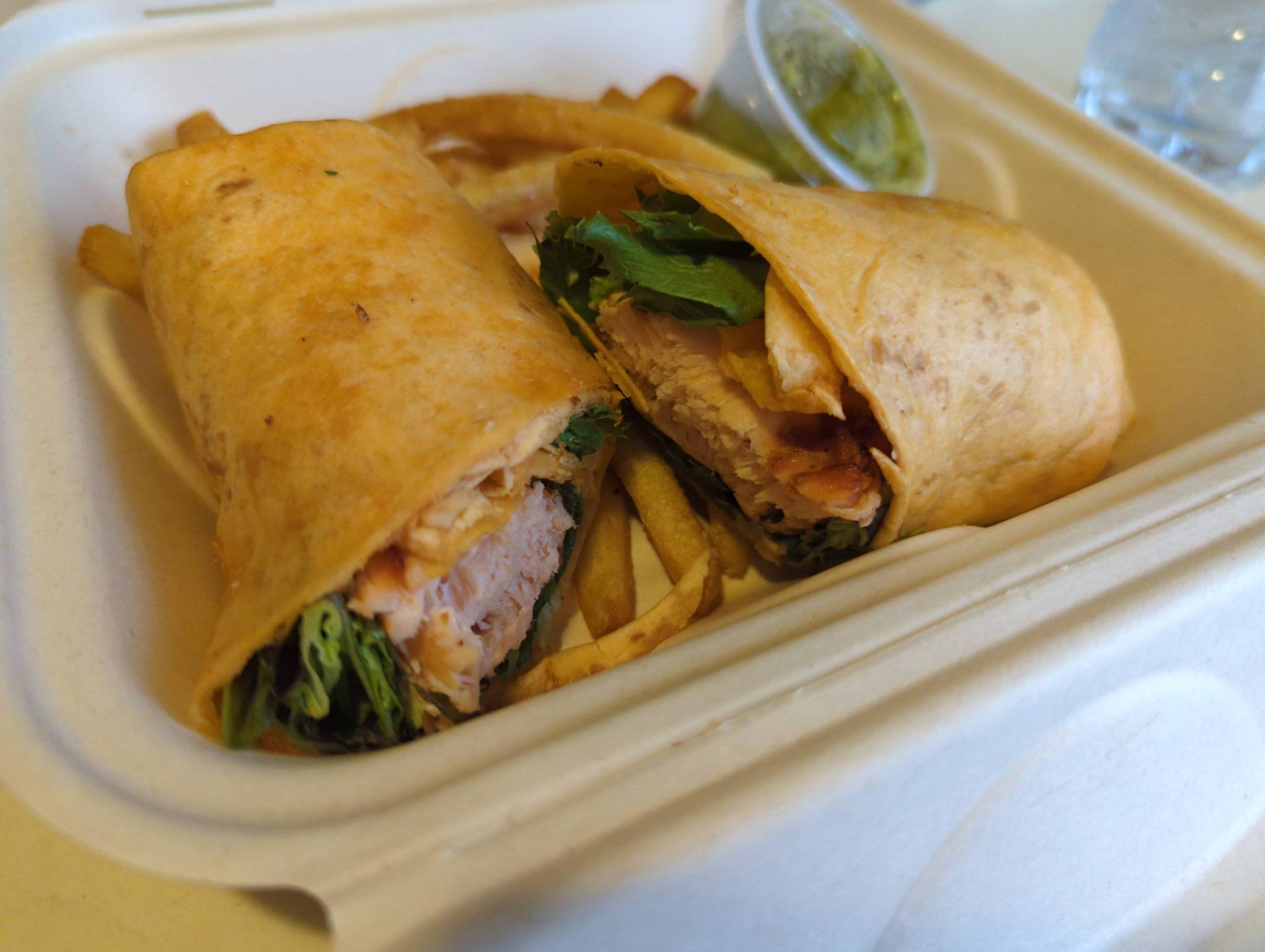 Grilled Salmon BLT Wrap