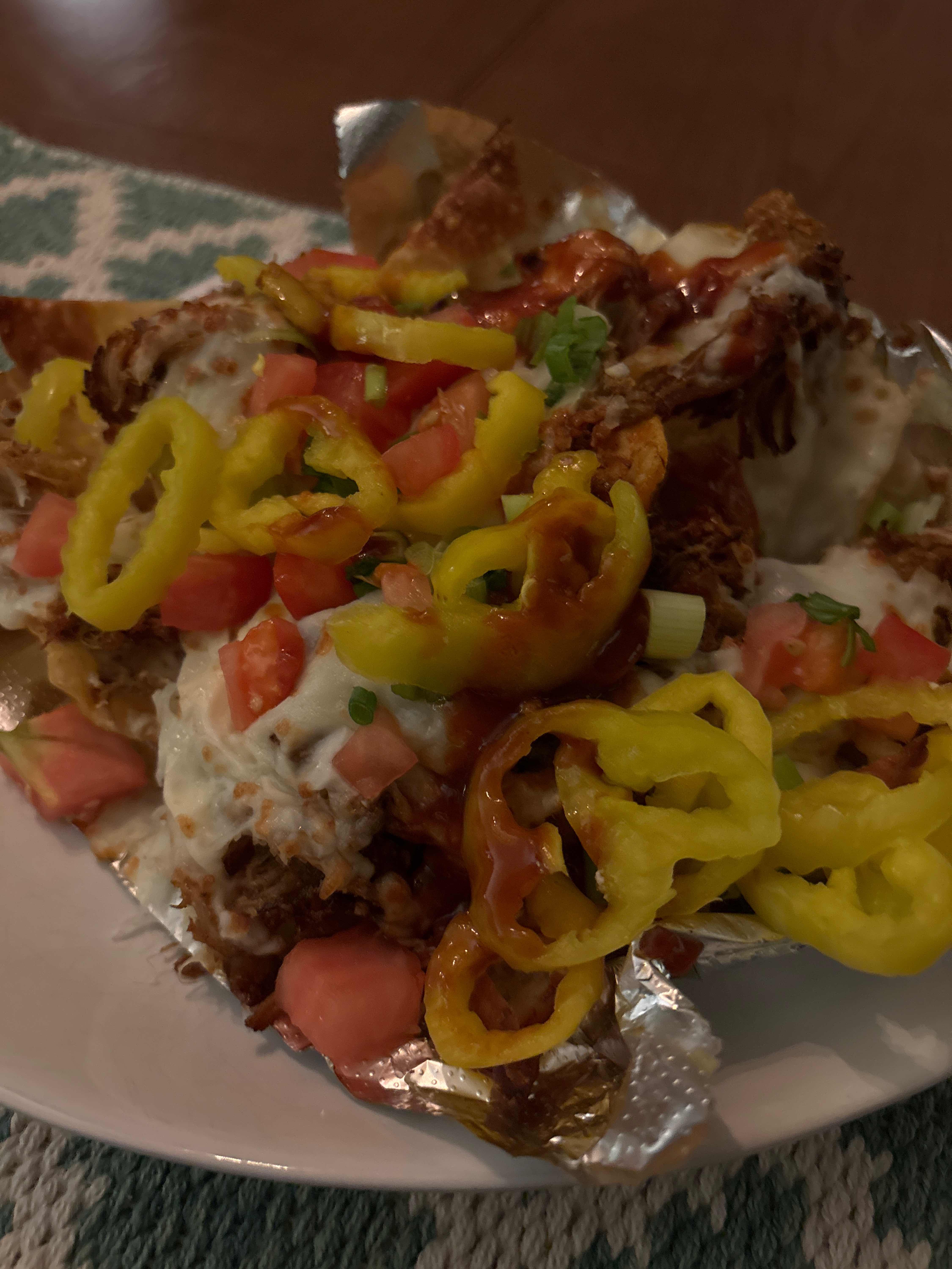 Less Big Pulled Pork Nachos