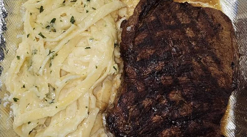 8 oz New York Steak Fettuccine