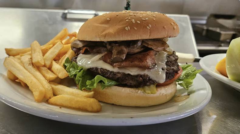 Mushroom Swiss Burger