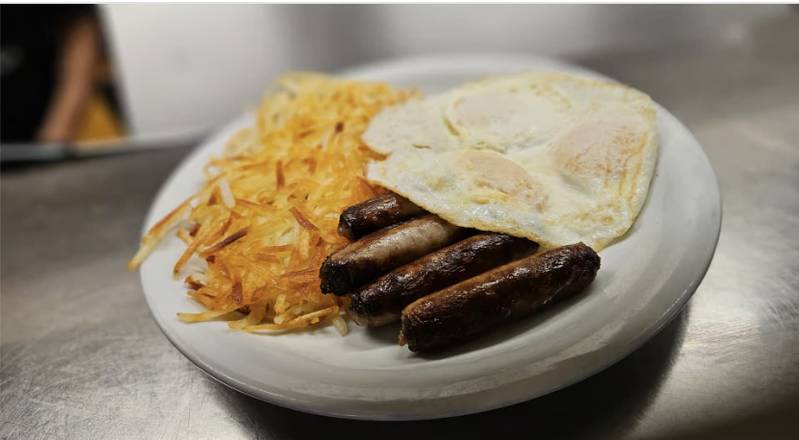 Sausage and Three Eggs