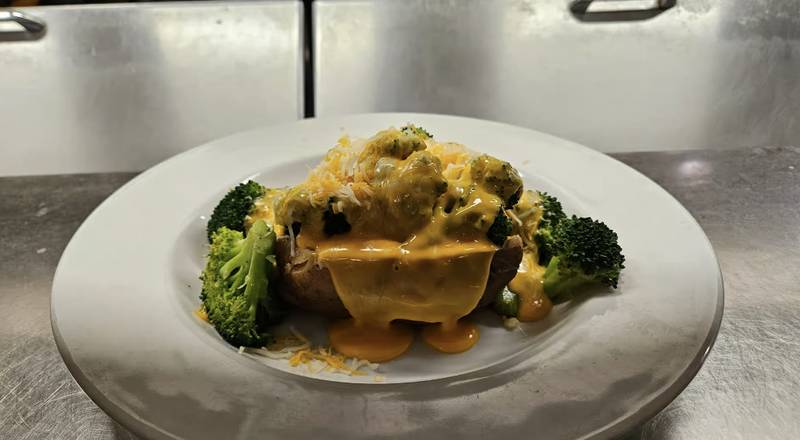 Steamed Broccoli Loaded Potato