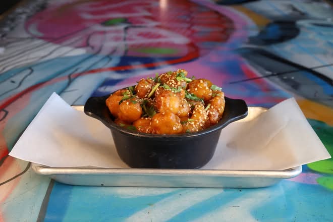 Sticky Cauliflower Bites