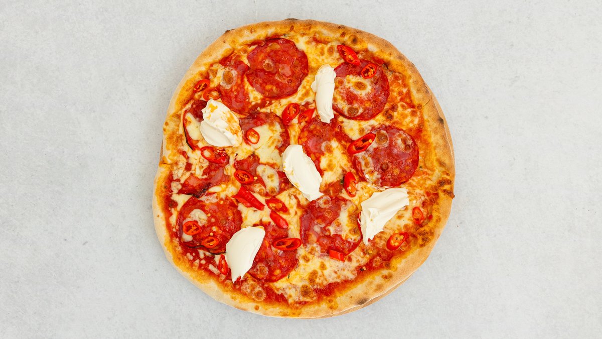 13) Mascarpone pizza
