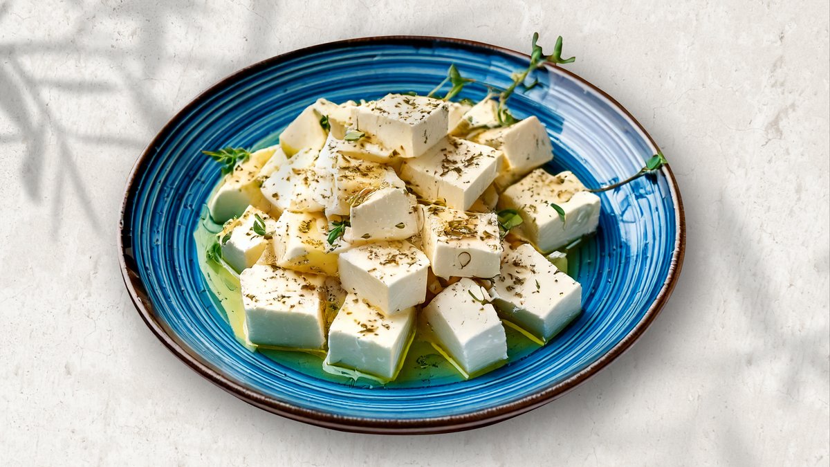 Sýr Feta s olivovým olejem a oreganem