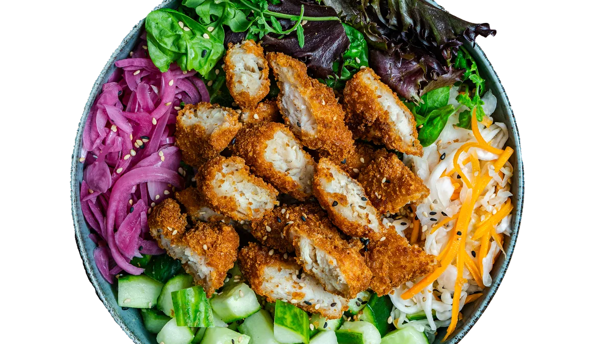 Friterad Kycklingfilé Poké Bowl