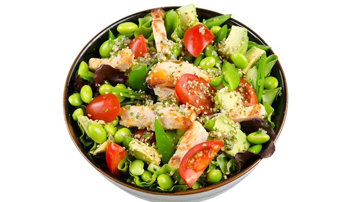 Salat med Crispy Kylling