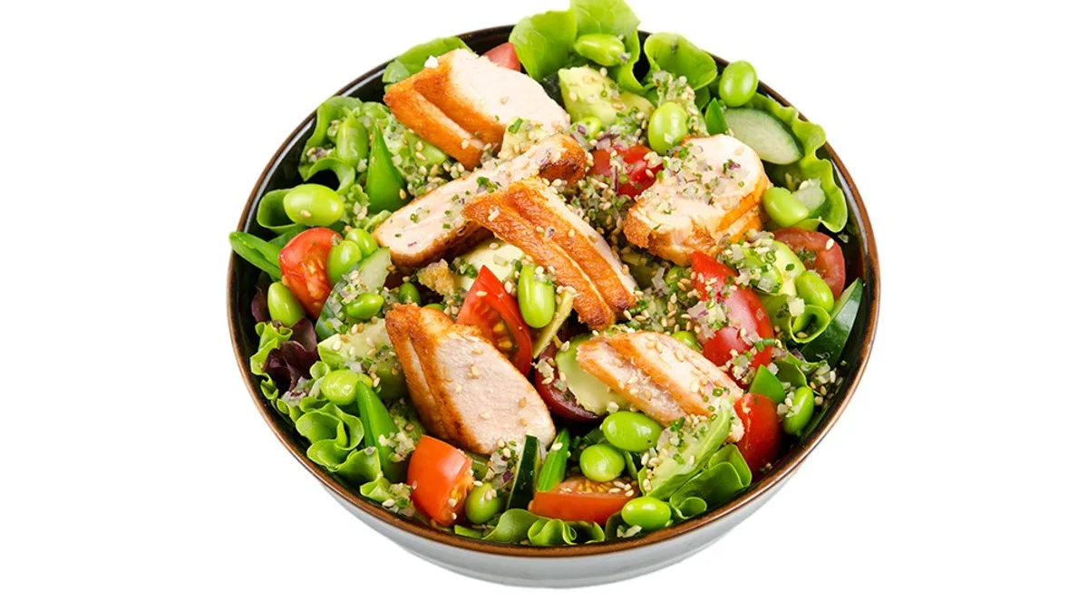 Salat med laks