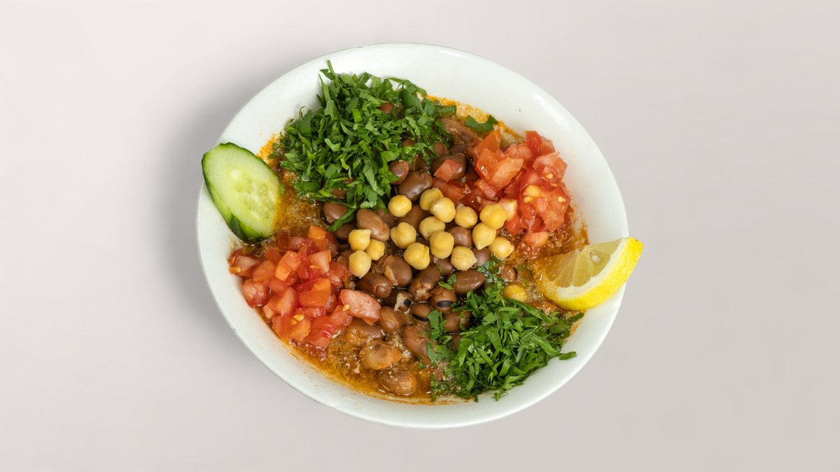 Brown Bean Plate with Oil