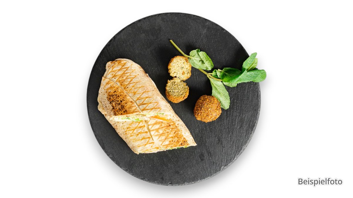 Falafel Roll with Saj Bread