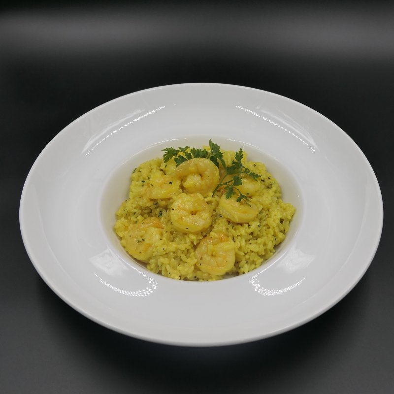 Risotto gamberetti e zafferano