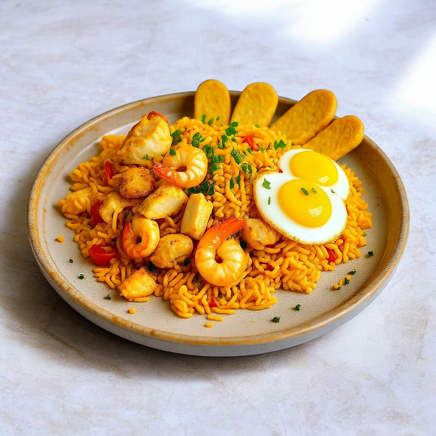 Arroces Chaufa De Mariscos, De Pescado, De Pollo O De Camaron