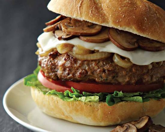 Hamburguesa Suiza con Hongos