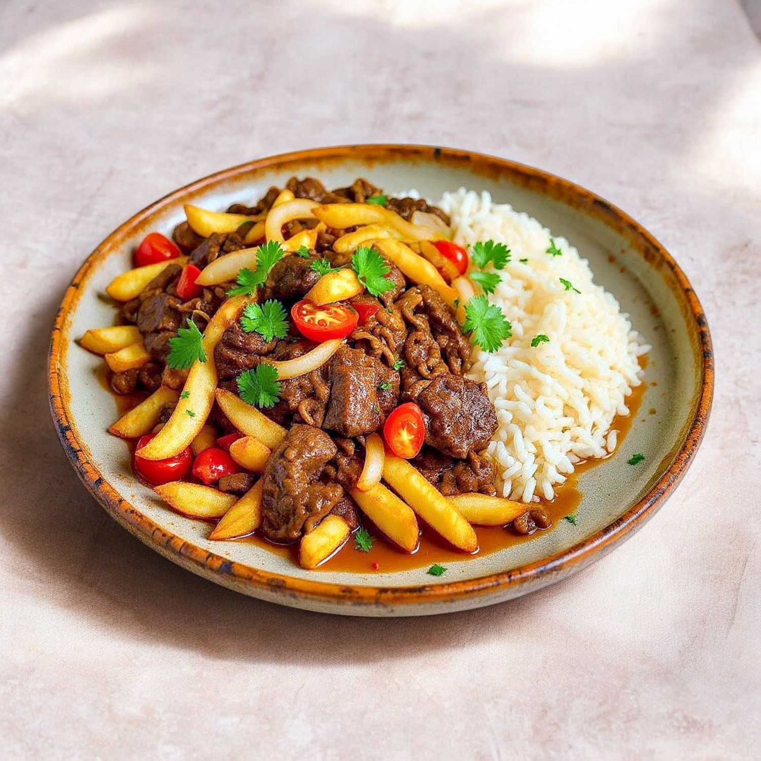 Lomo Saltado Al Wok