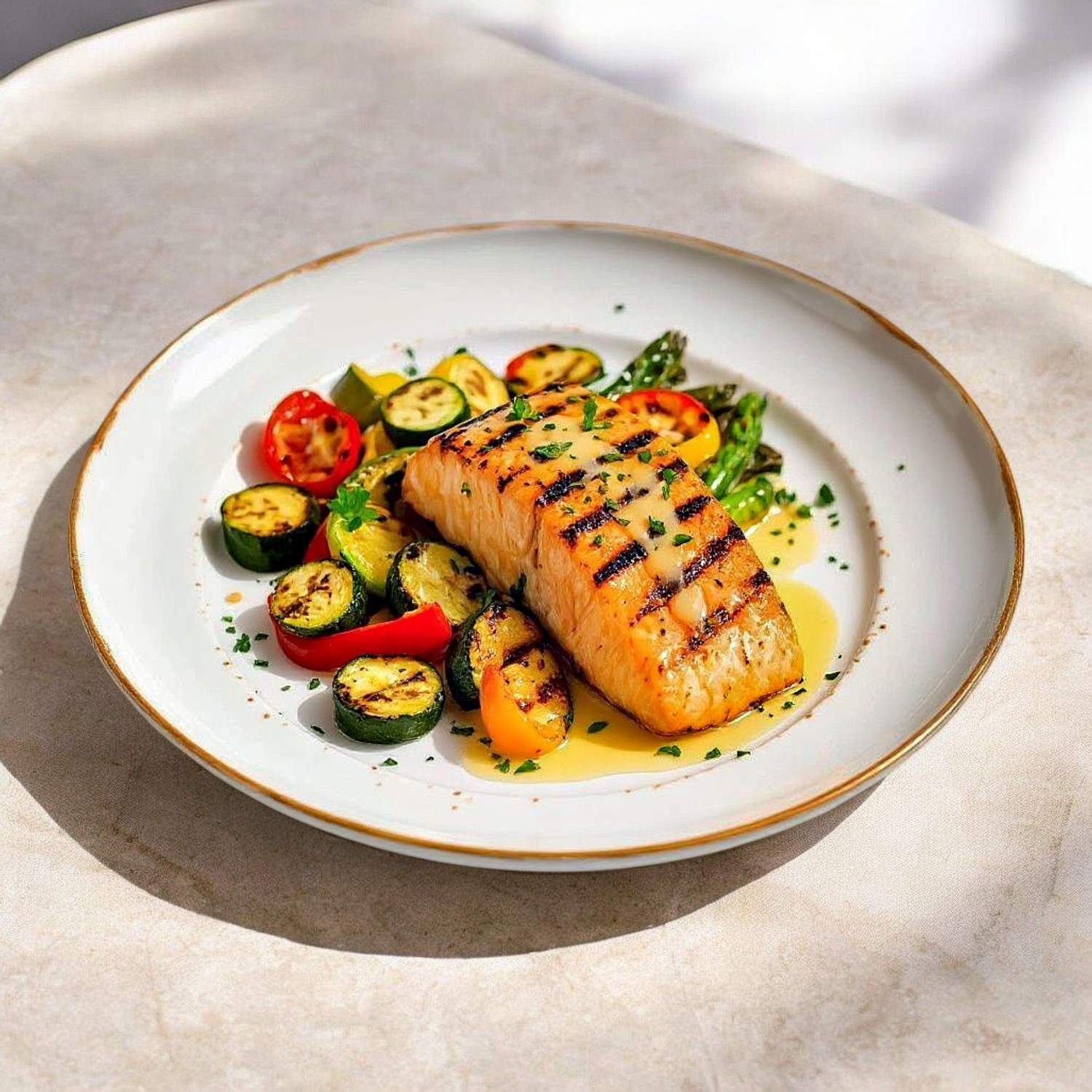 Salmon A La Parrilla