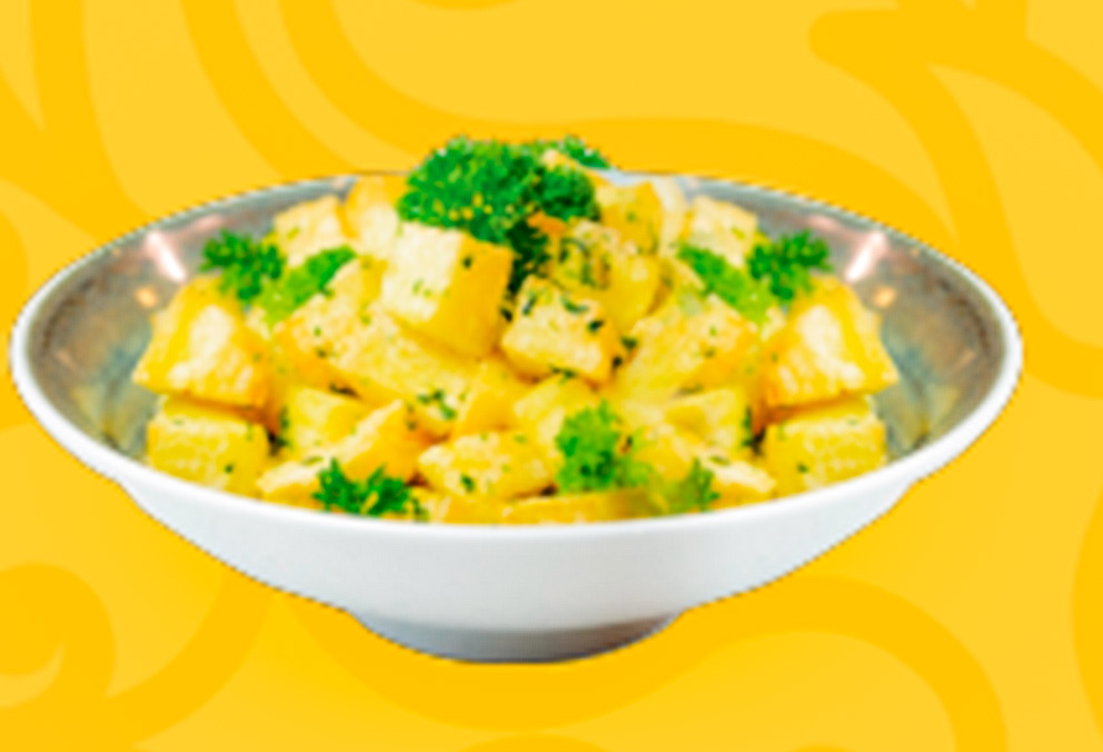 Papas con Culantro