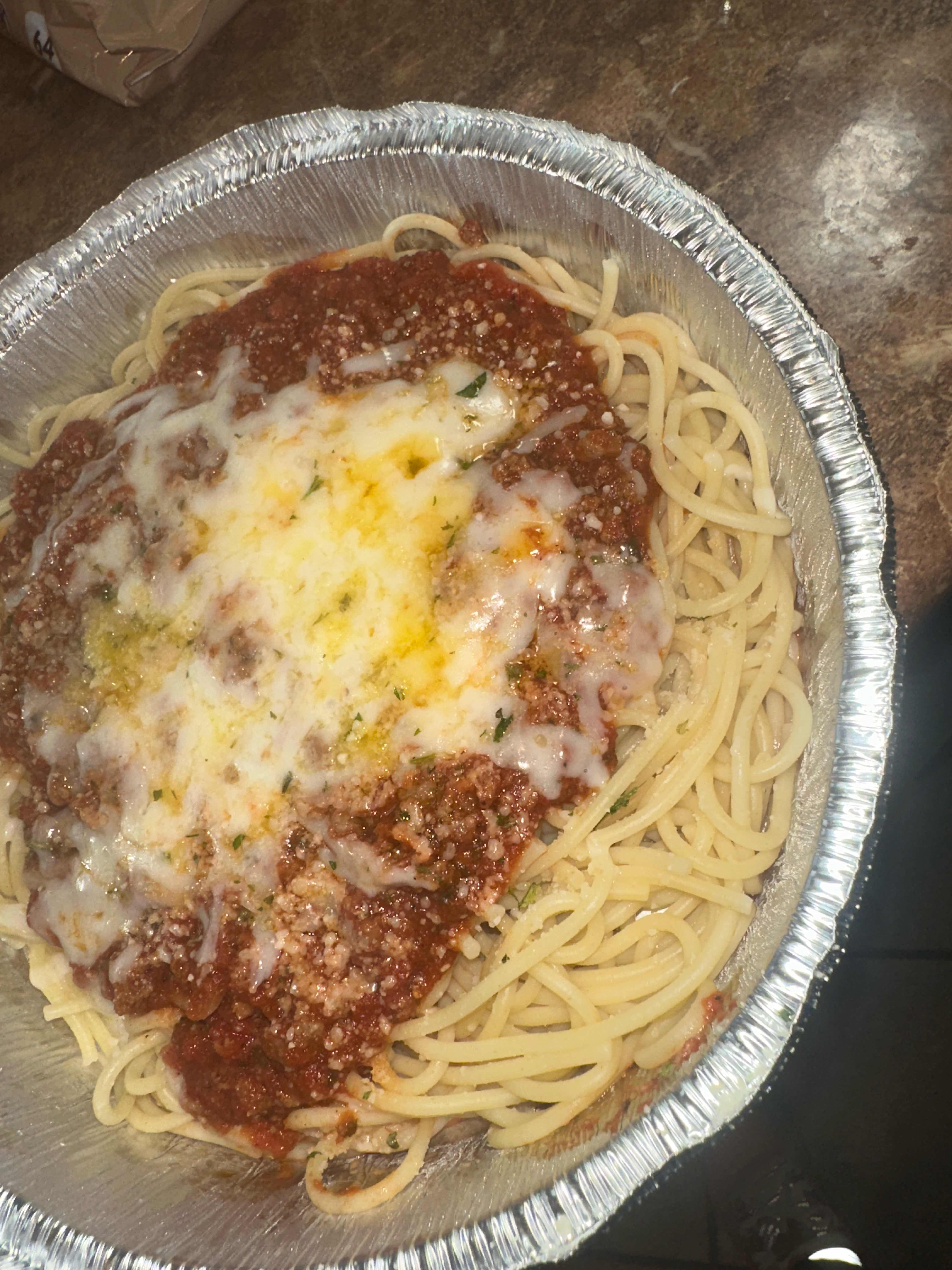 Baked Spaghetti with Meat Sauce