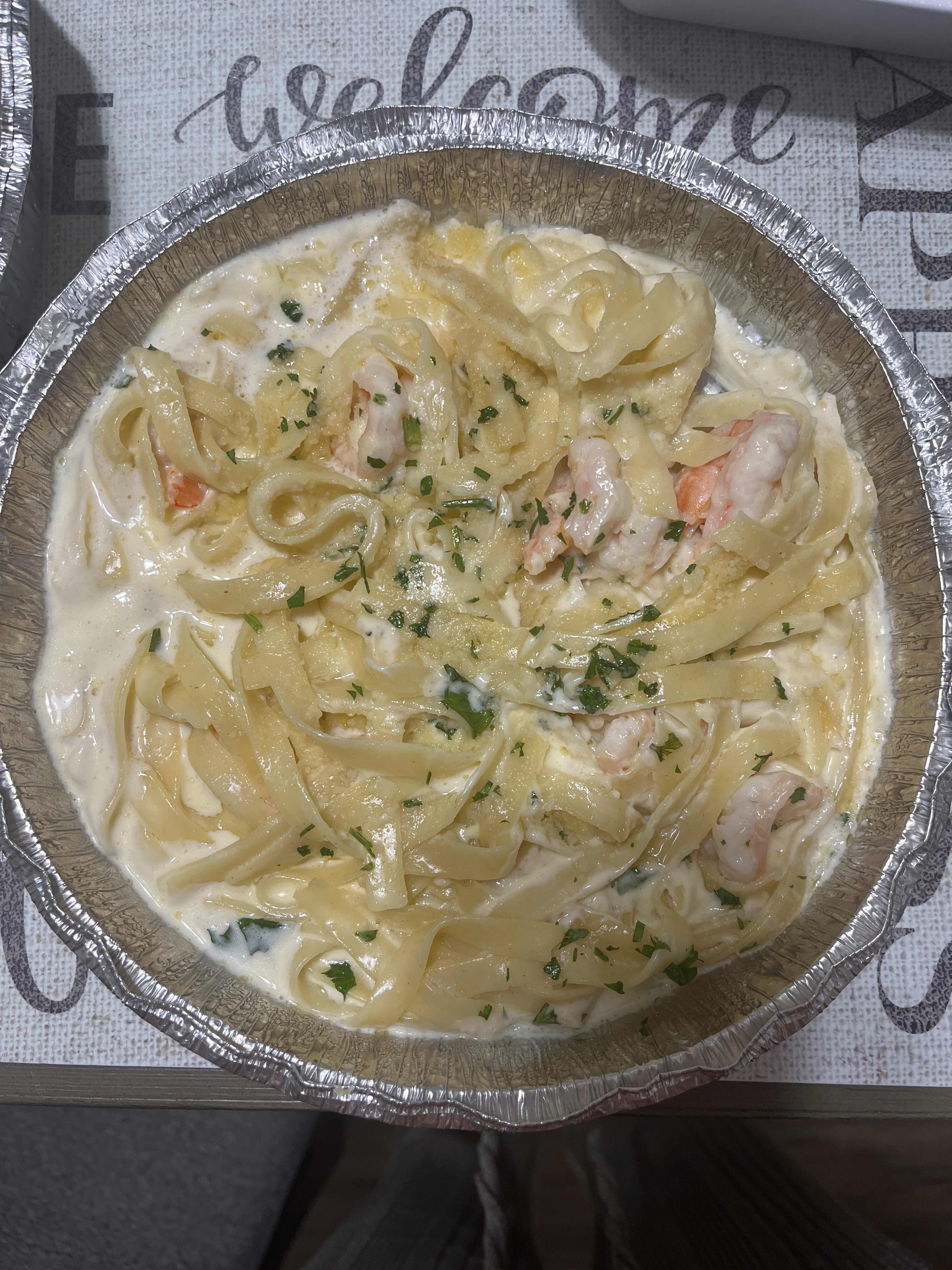 Shrimp Fettuccine Alfredo