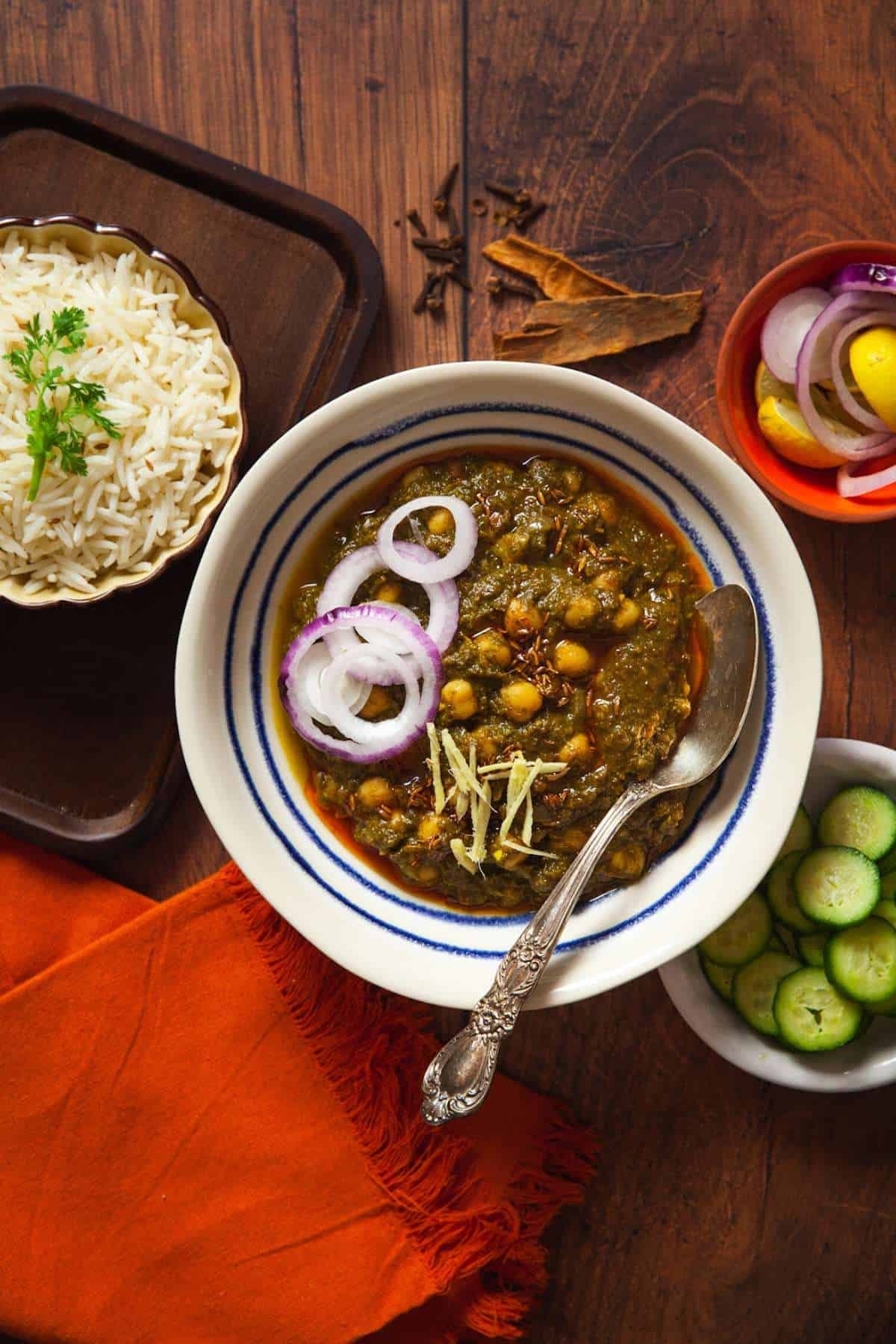 Chole Palak/ Csicseriborsó Spenót