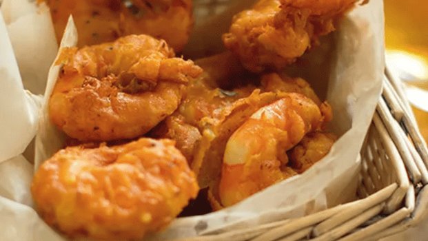 Prawan pakora/ Rakos Pakora
