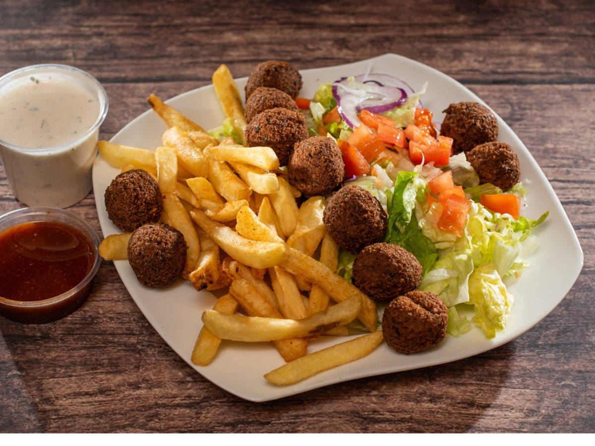 XL falafel plate
