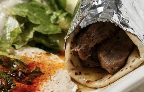 Souvlaki (Shish Kabob) Sandwich