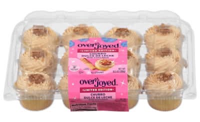 Overjoyed Churro Dulce De Leche Mini Cupcakes - 12 Each