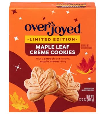 Overjoyed Maple Leaf Creme Cookies - 12.3 Oz