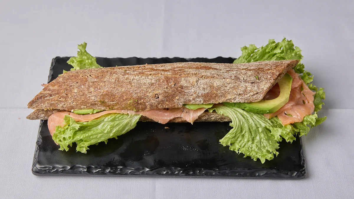 Salmon and Avocado Panini