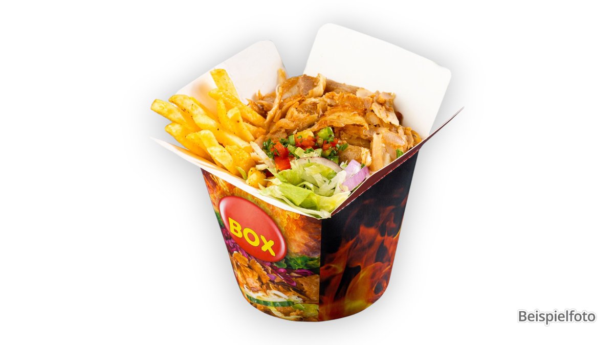Pommes Frites Hähnchen Döner Box