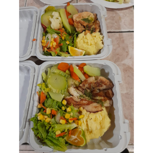 Ensalada, Puré, Vegetal y Proteína
