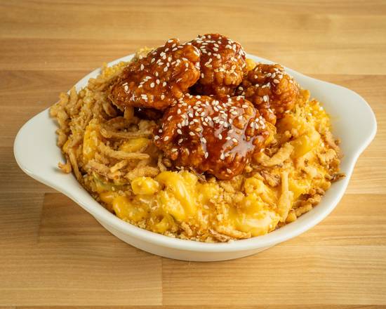Korean Chicken Crunch Mac
