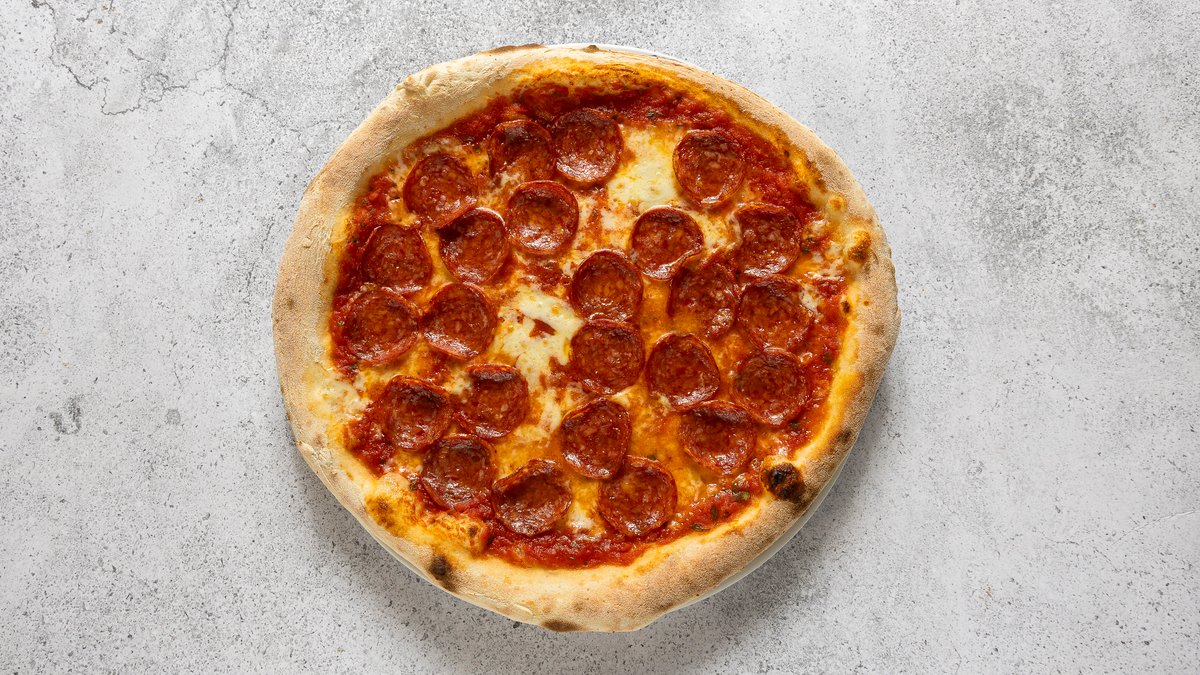 Gluténmentes Pepperoni pizza (29 cm)