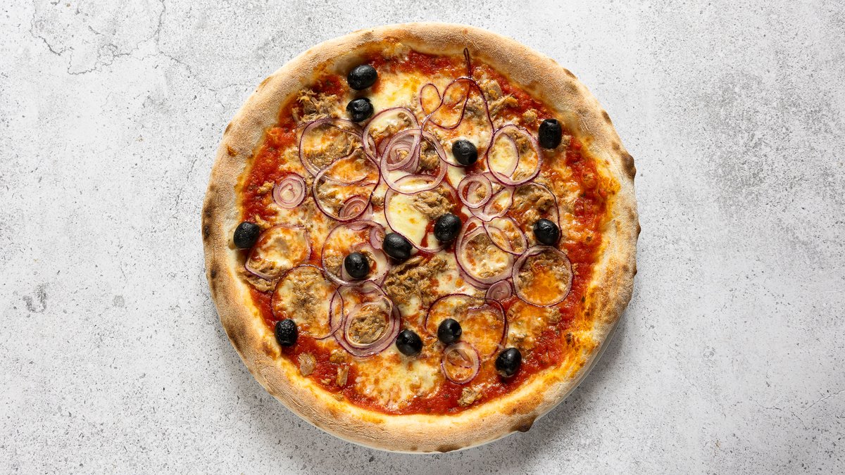 Gluténmentes Tonno pizza (29 cm)