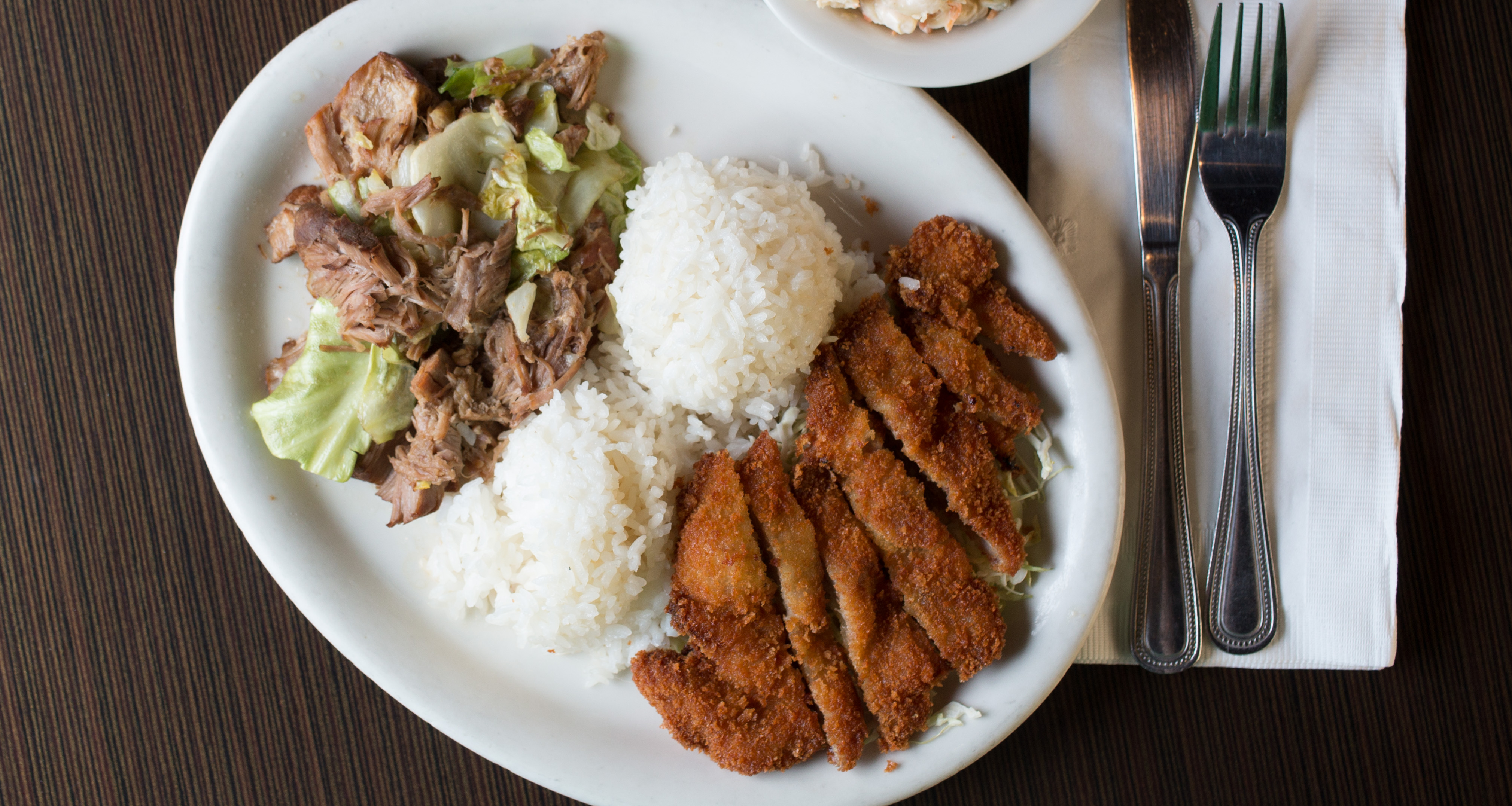 Kalua Pig and Katsu Combo