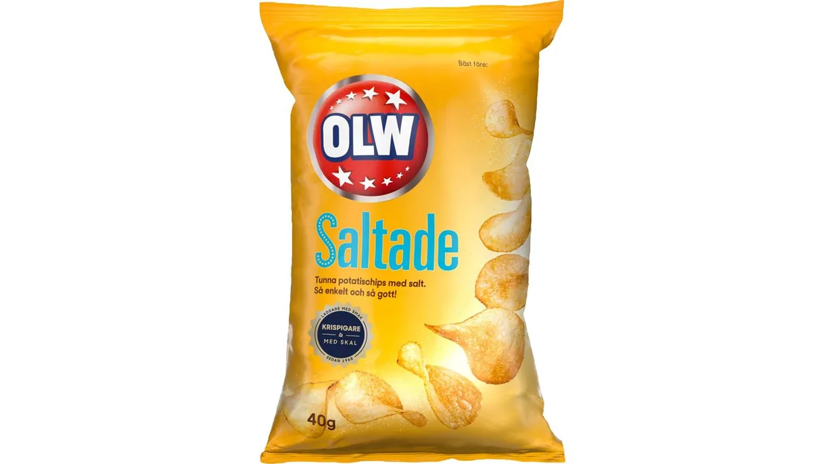 Chips Lättsaltade 175 g OLW