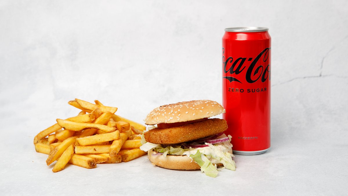 Fiskburgertallrik