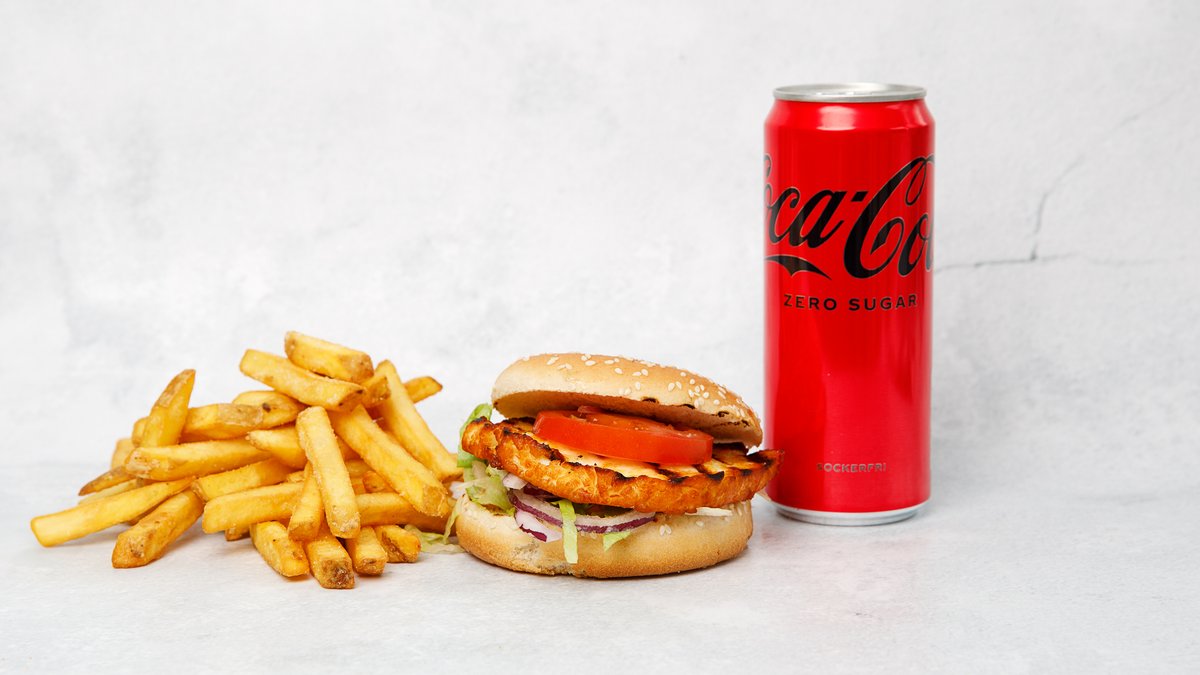 Halloumiburgertallrik
