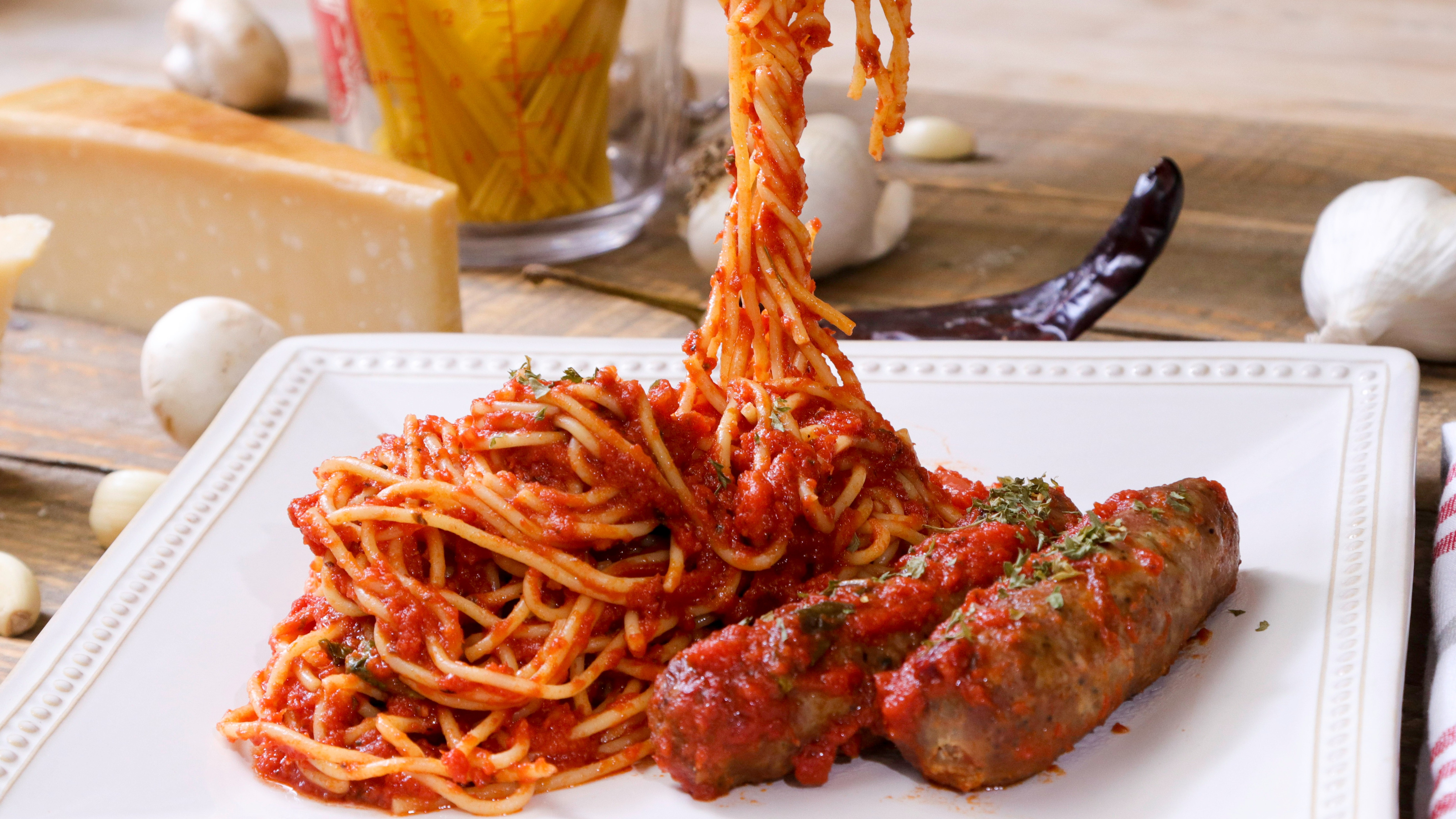 Pasta with Italian Sausage and Peppers