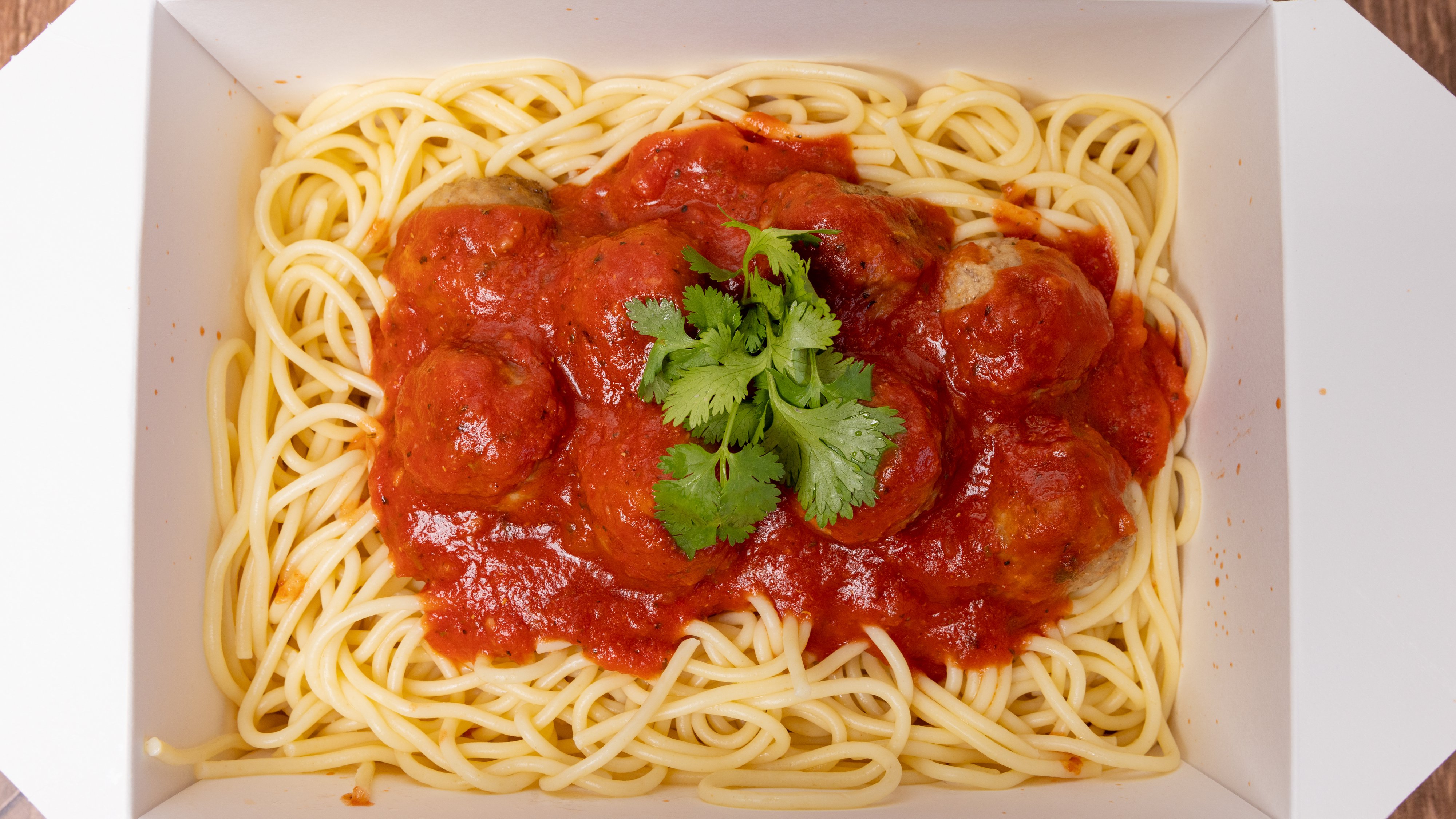 Spaghetti with Meatballs Catering - Half Tray